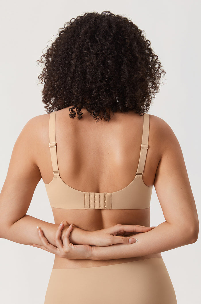 Women's Everyday Plunge Underwire Bra Warm Beige