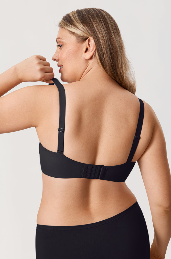 Women's Everyday Underwire Balconette Bra Black