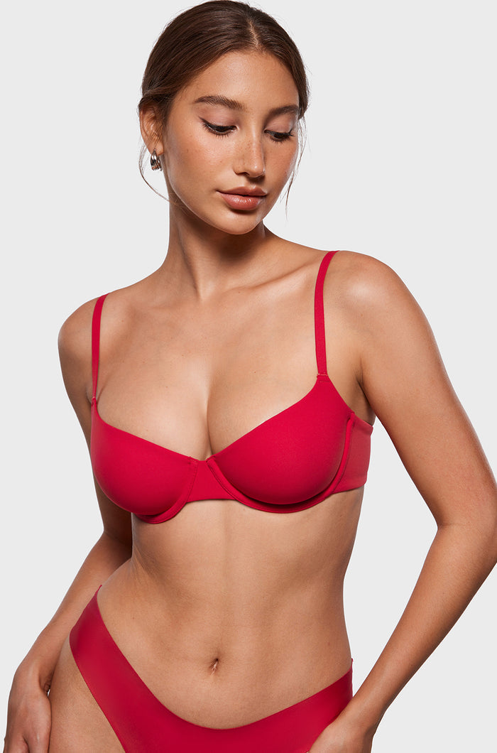 Women's Inbarely® Plus Unlined Balconette Bra Lipstick Red