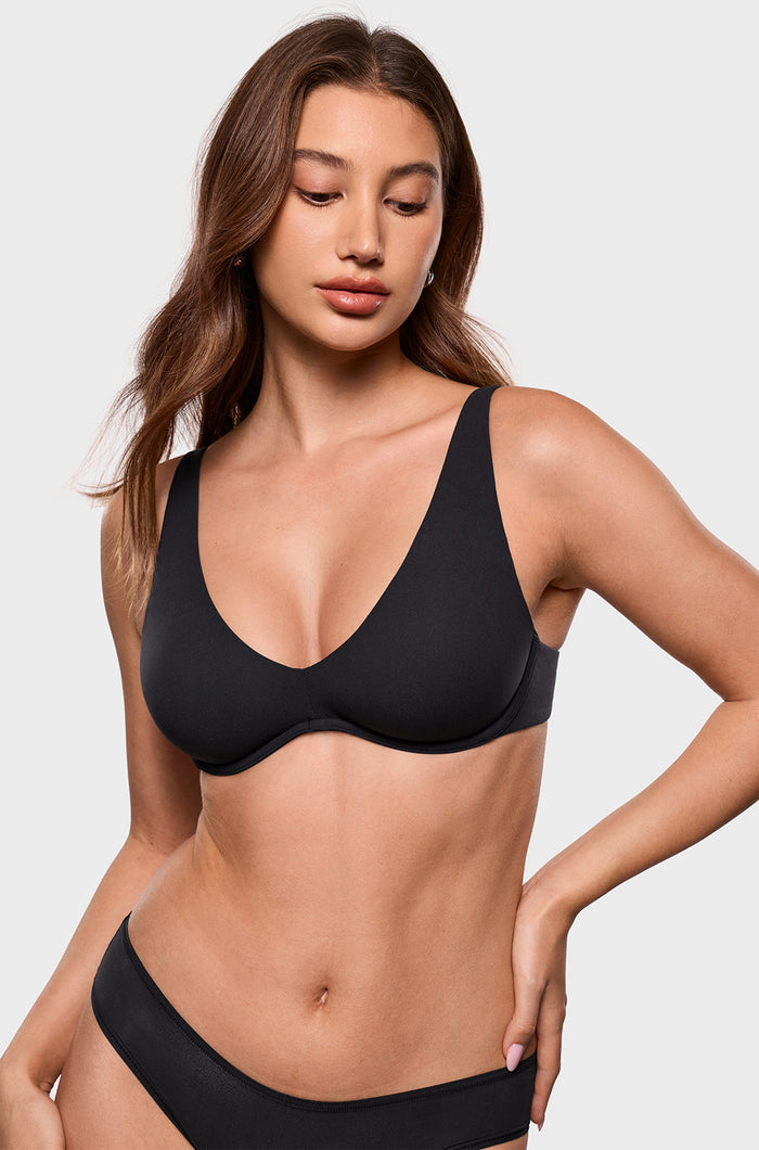 Inbarely® Plus V Neck Unlined Bra