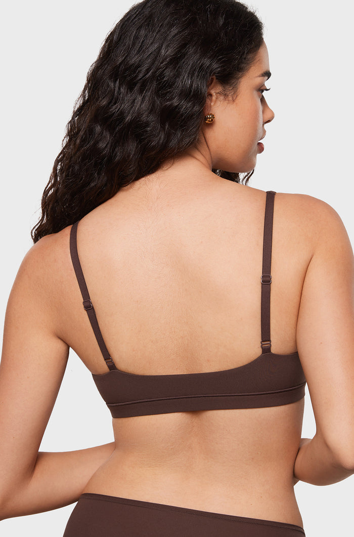 Women's Inbarely® Soft Deep V Triangle Bralette Hazelnut
