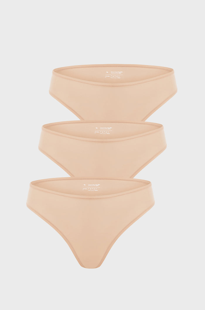 Warm Beige (3pack) / XXS