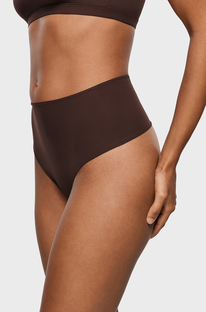 Women's Seamless High Rise Thongs 3 Pack Basic 5 (3pack)