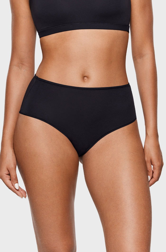Women's Classic Mid Waist Full Briefs 3 Pack Basic 5 (3pack)