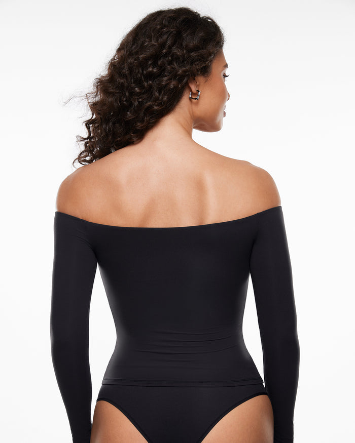 Inbarely® Soft Off The Shoulder Long Sleeve Top