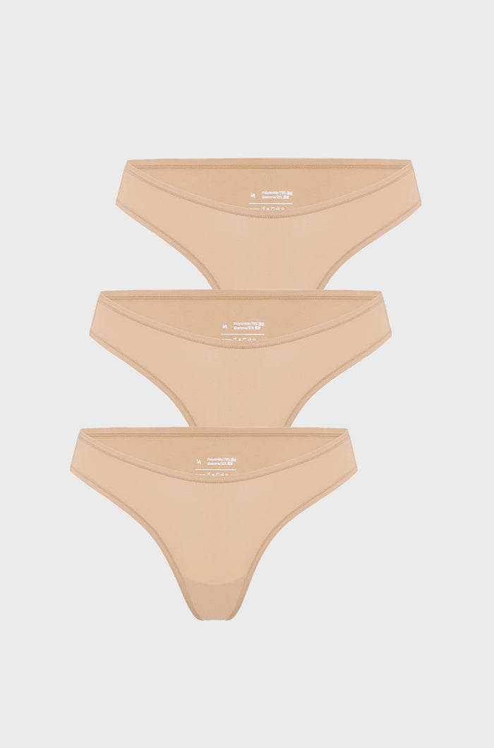 Warm Beige (3pack) / XXS