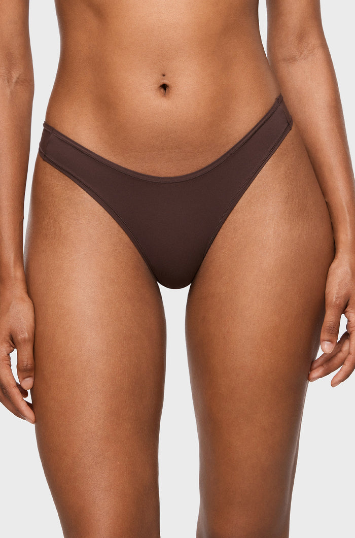 Women's V-shaped Low Rise Thongs 3 Pack Basic 5 (3pack)
