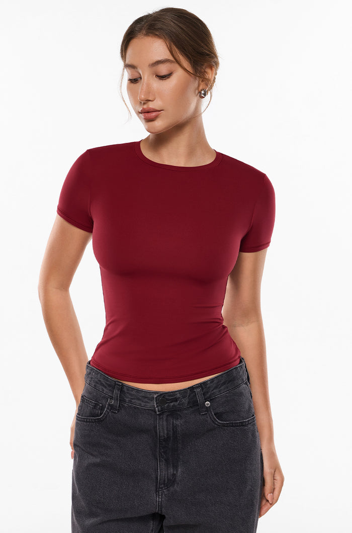 Inbarely® Ultra Double-Layer Short Sleeve Top