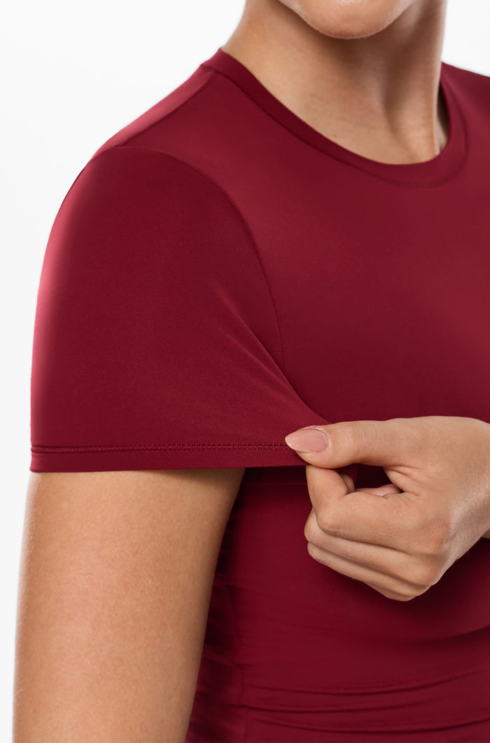 Inbarely® Ultra Double-Layer Short Sleeve Top