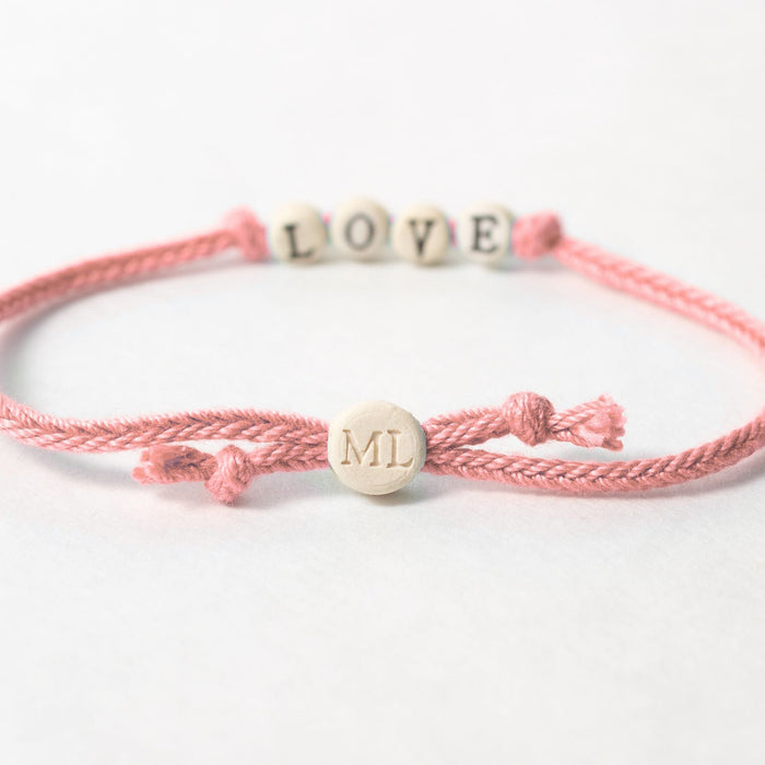 Inspire Friendship Bracelet on Hand-woven Cord