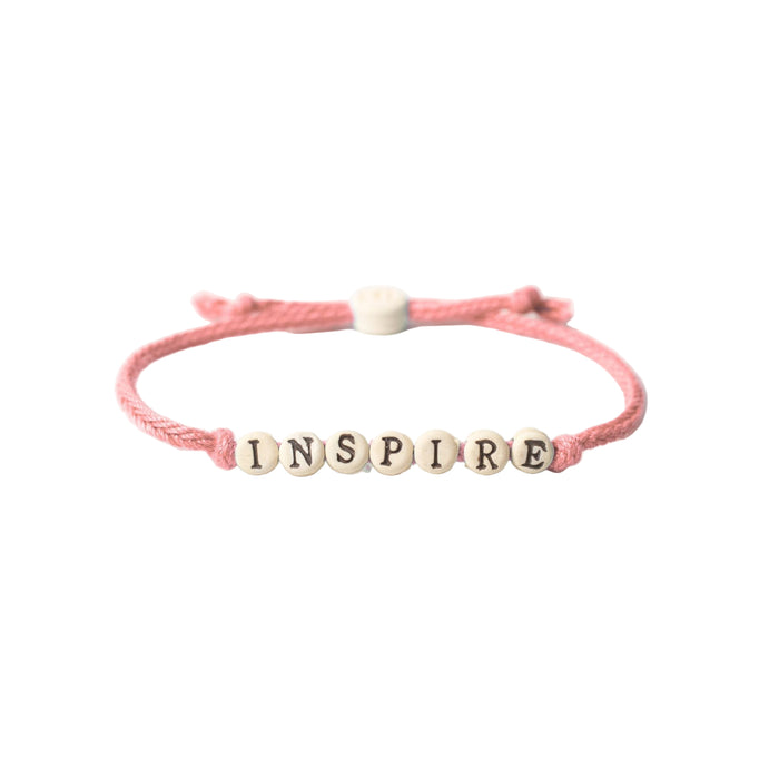 Inspire Friendship Bracelet on Hand-woven Cord
