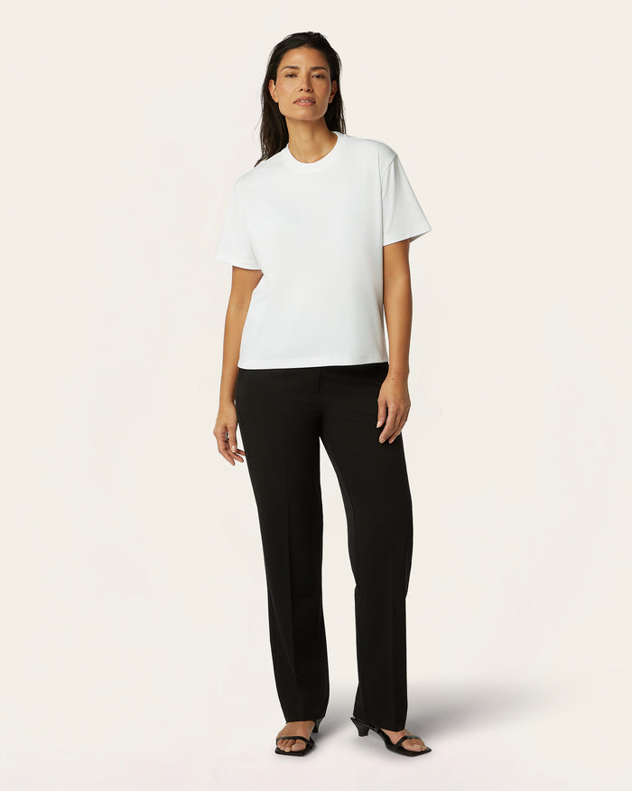Interlock Boxy T-shirt - White