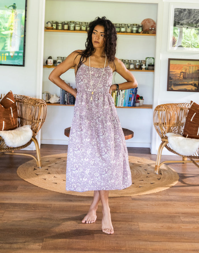 Jacey Textured Dress: Dusk Isla