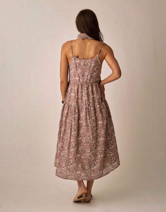 Jacey Textured Dress: Dusk Isla