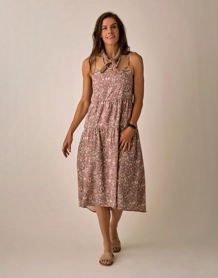 Jacey Textured Dress: Dusk Isla