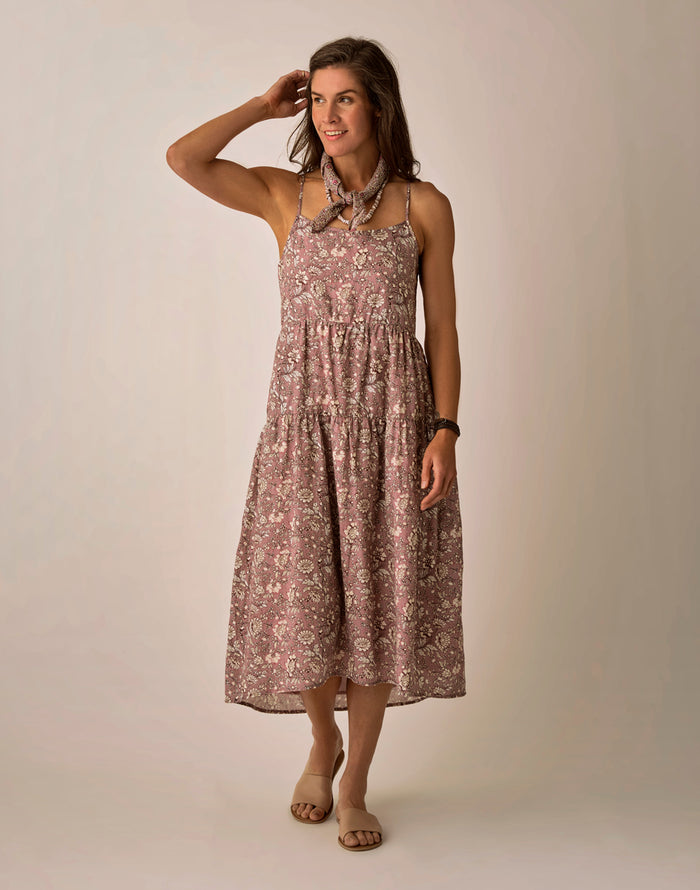 Jacey Textured Dress: Dusk Isla