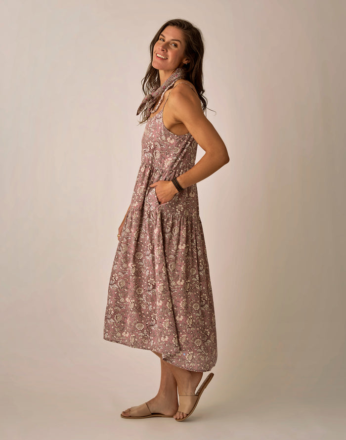 Jacey Textured Dress: Dusk Isla