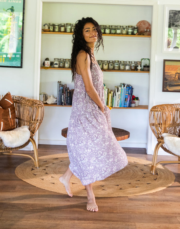 Jacey Textured Dress: Dusk Isla