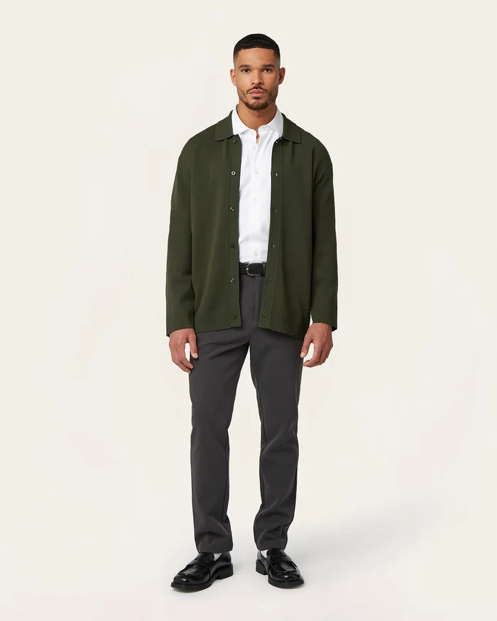 Jacquard Cardigan Dark Green