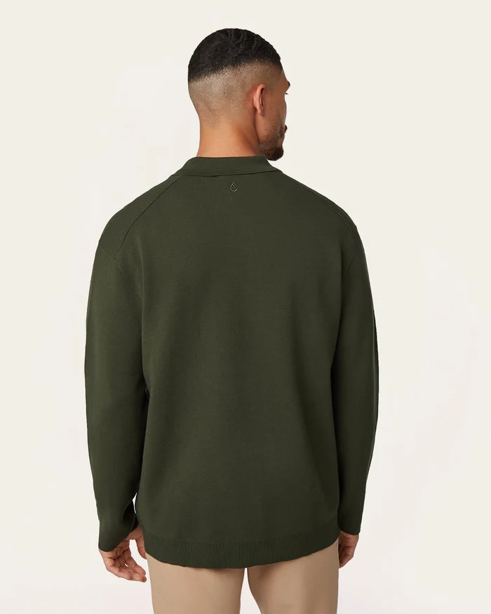 Jacquard Cardigan Dark Green