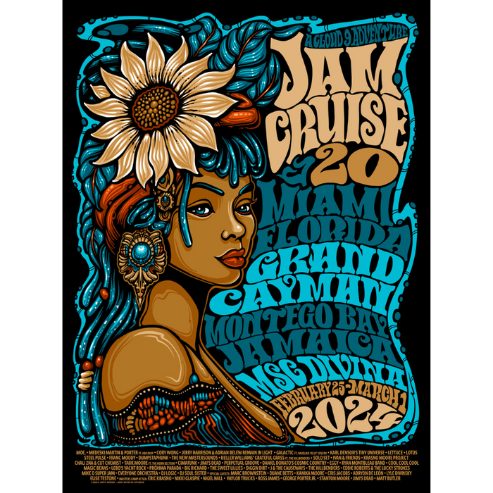 Jam Cruise 20 Rasta Poster