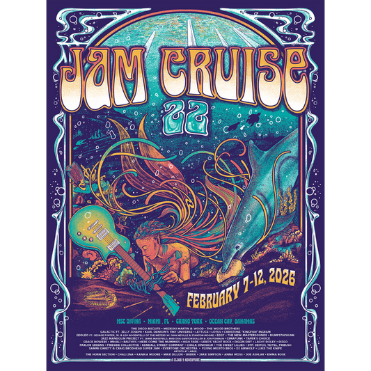 Jam Cruise 22 Mermaid Riff Poster