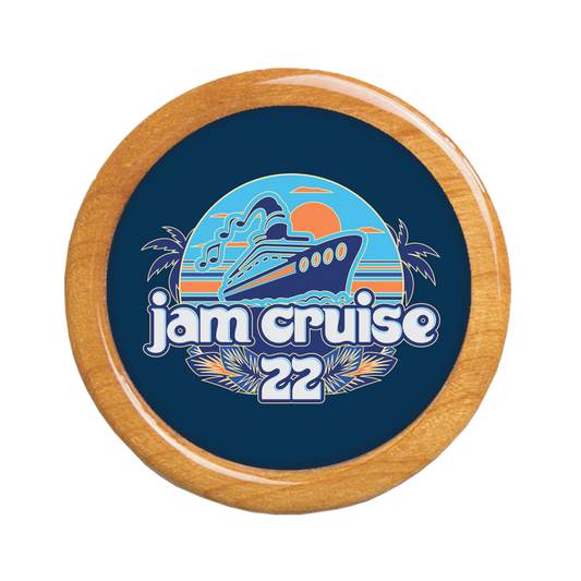 Jam Cruise 22 Wooden Coaster - Blue