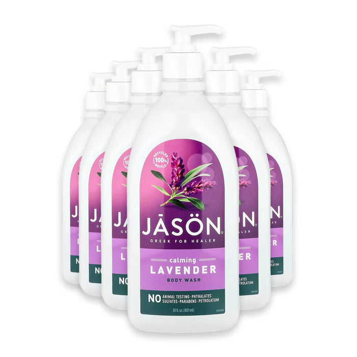 Jason Calming Lavender Body Wash - 30 oz - 6 Pack