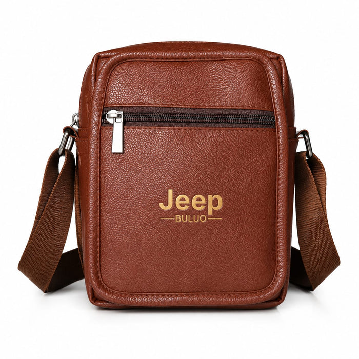 Jeep BULUO Men's Crossbody Sling Bag, Brown - ANS Laxury