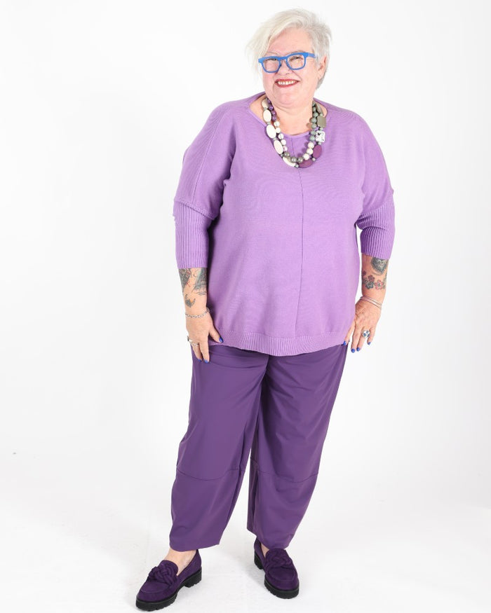 Katia aubergine pants - Maloka