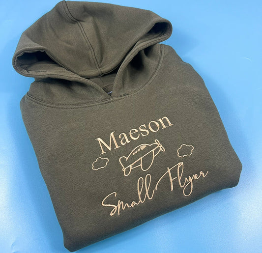 Khaki 'Small Flyer' Hoodie