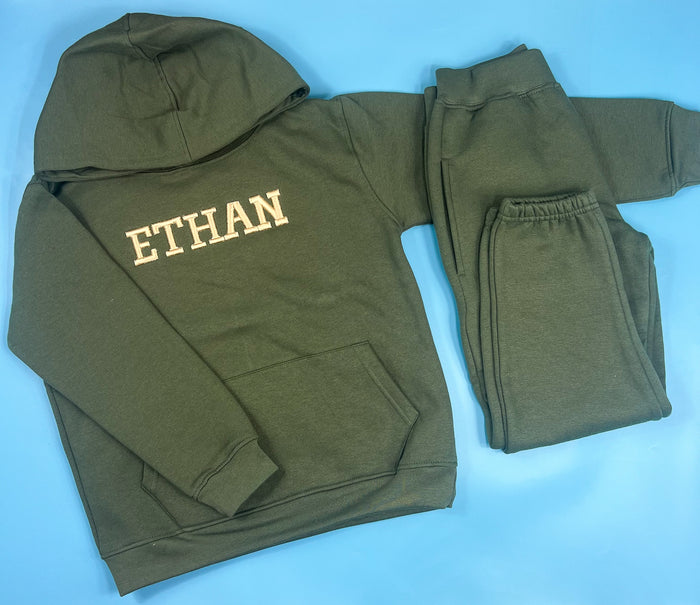 Khaki Tracksuit with 3D font