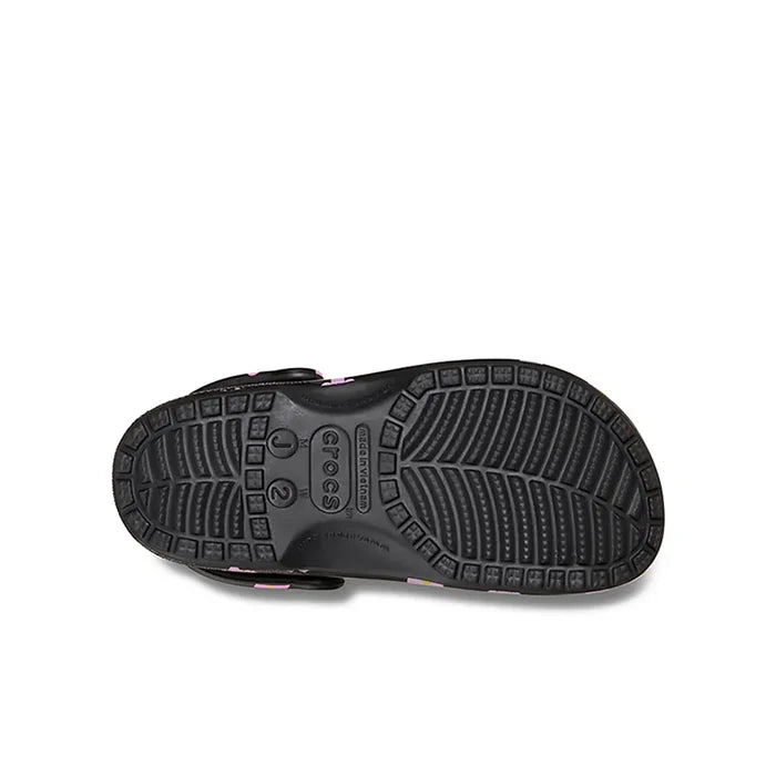 Kids Classic Flower Clog 'Black'