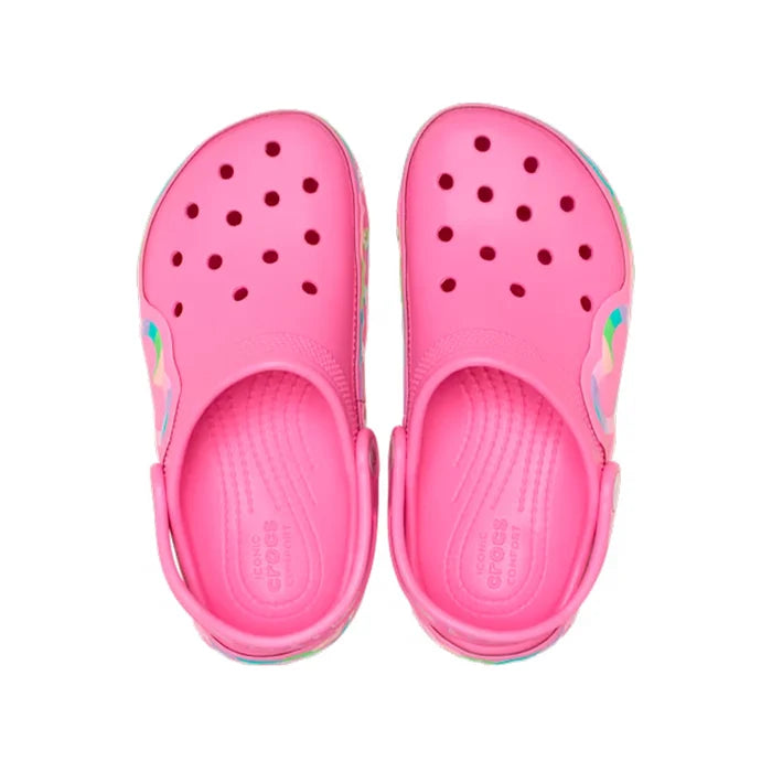 Kids Classic Heart Lights Clog 'Pink Lemonade'