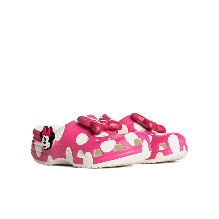 Kids Minnie Mouse Classic Clog 'Pink White'