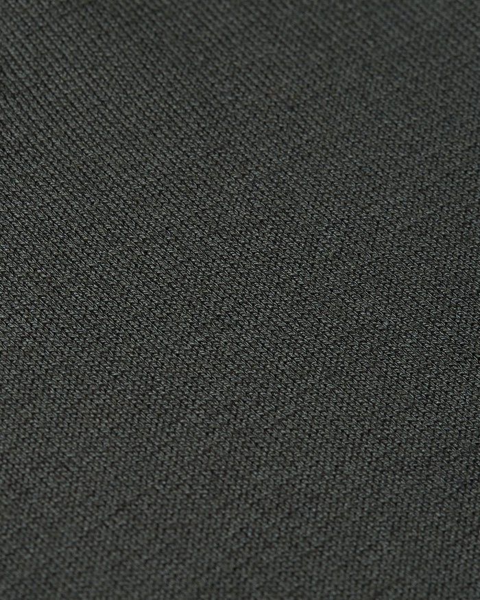 Knitted Long-sleeve Polo Dark Grey