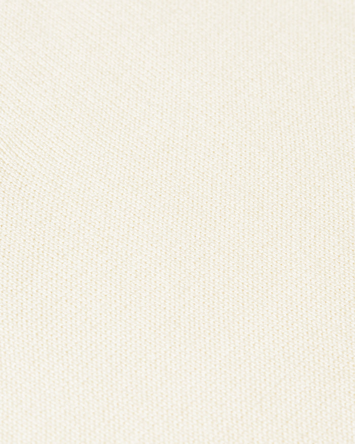 Knitted Long-sleeve Polo Off-white