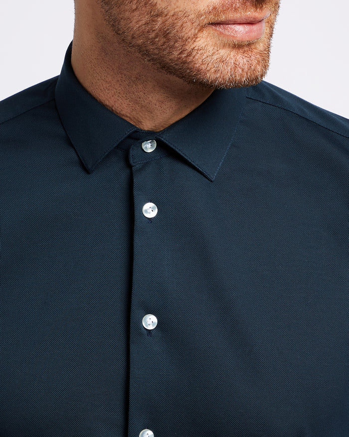 Knitted shirt navy