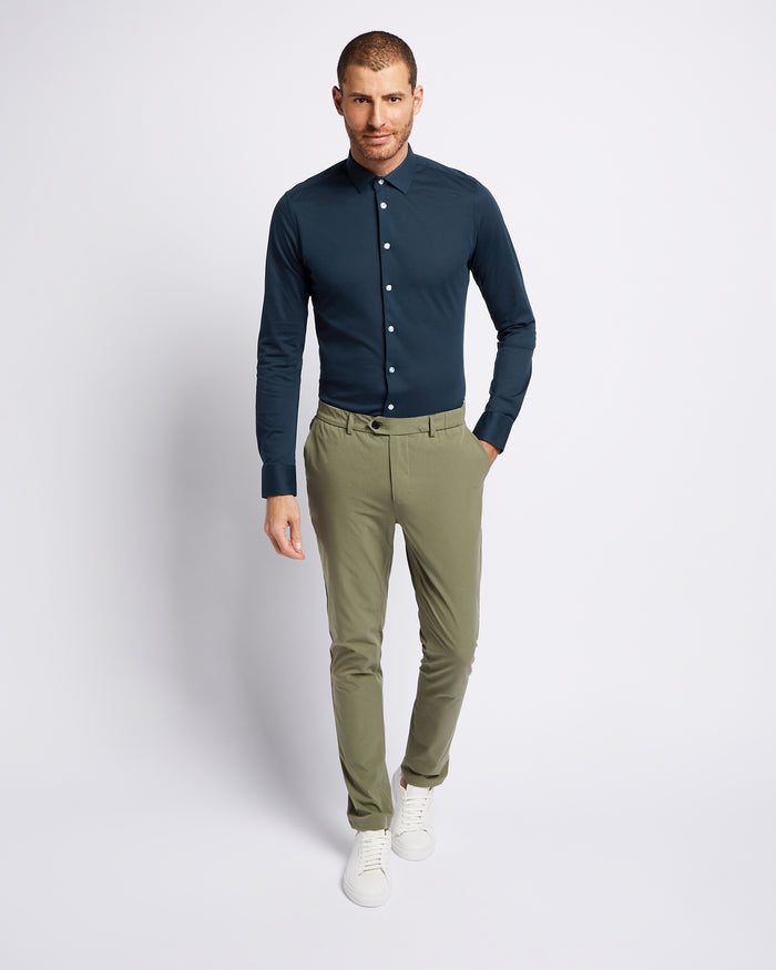 Knitted shirt navy