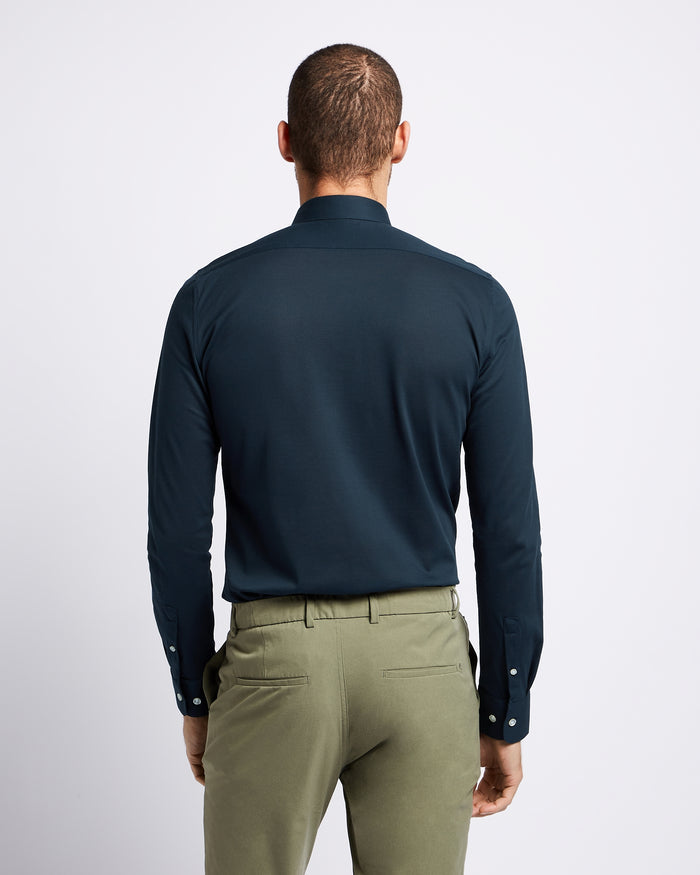 Knitted shirt navy