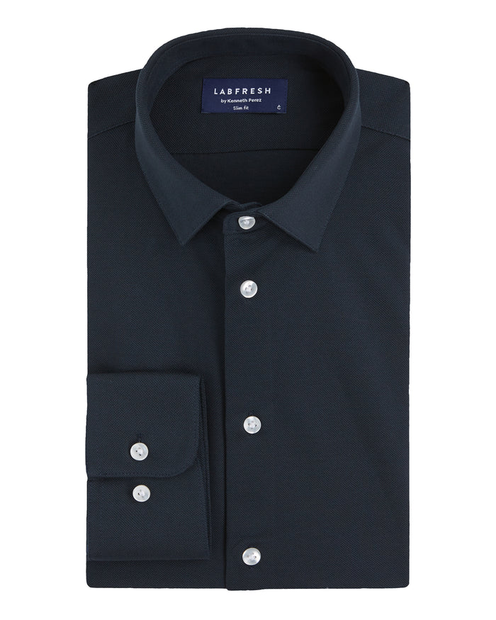 Knitted shirt navy