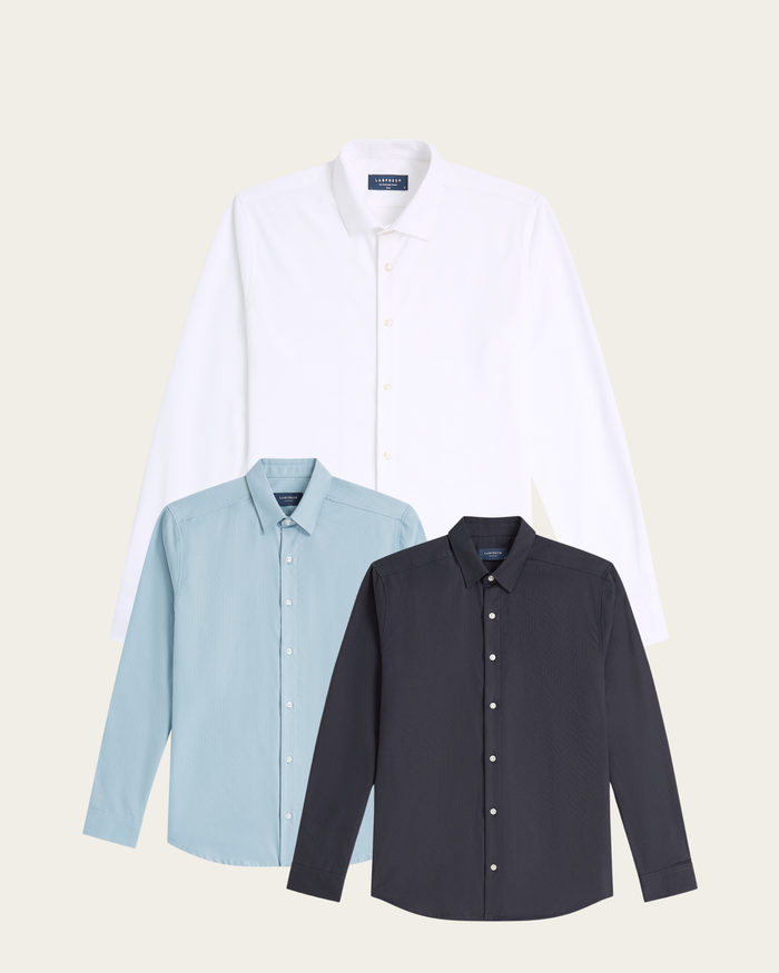 Knitted & Twill shirt 2-pack bundle