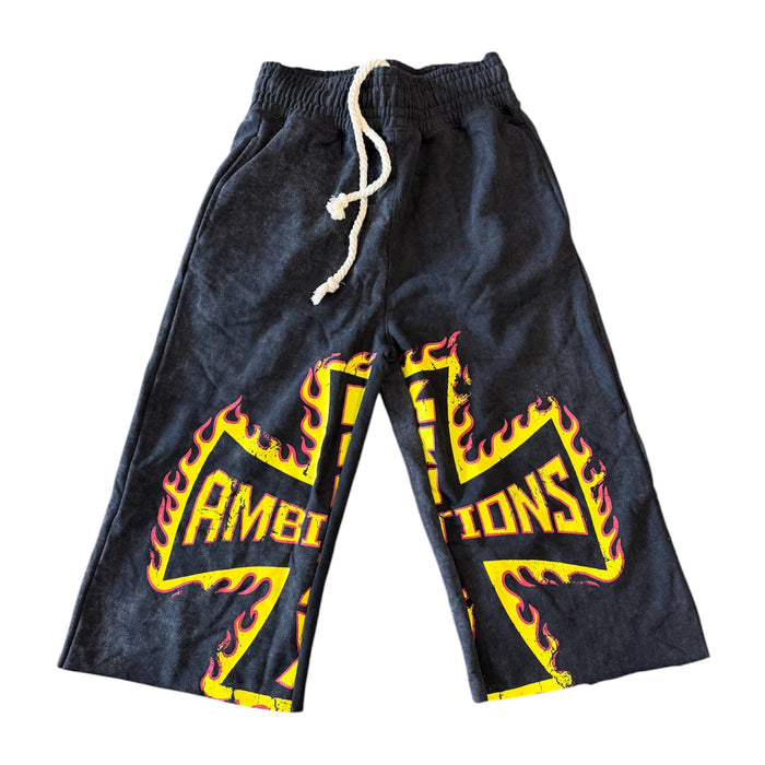 Krazy Ambitions Flame Short Set ‘Black’