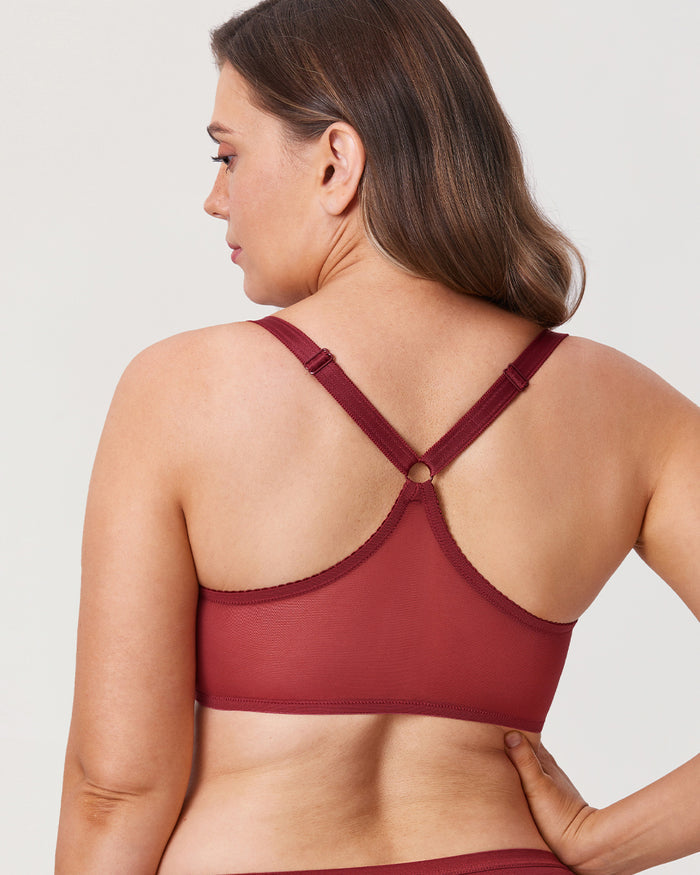 Women's Lace Front Closure Bra Red Revelry