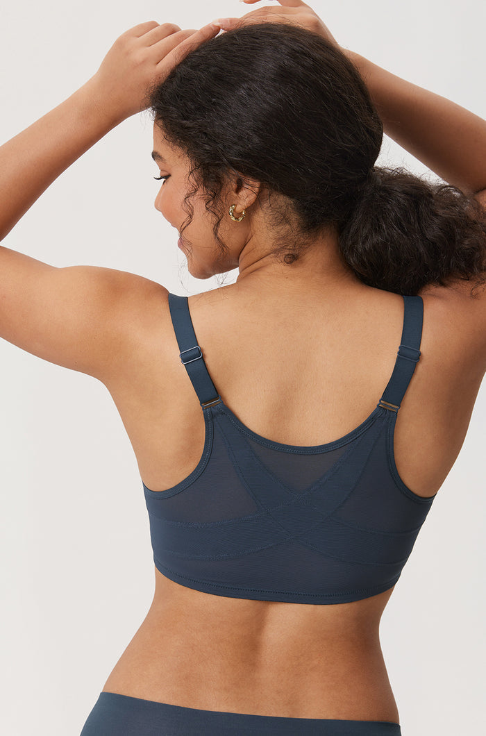 Women's Lace Front Closure Posture Bra Sargasso