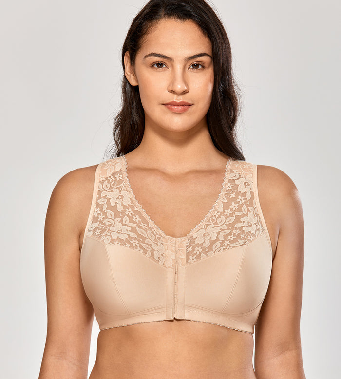 Lace Full Coverage Front Closure Bra