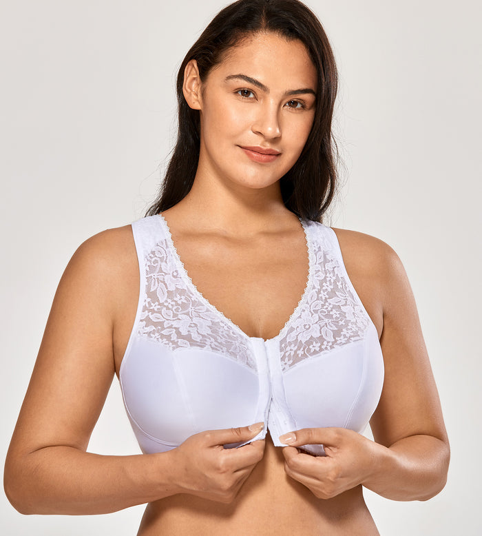 Lace Full Coverage Front Closure Bra