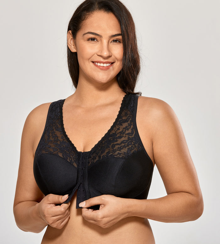Lace Full Coverage Front Closure Bra