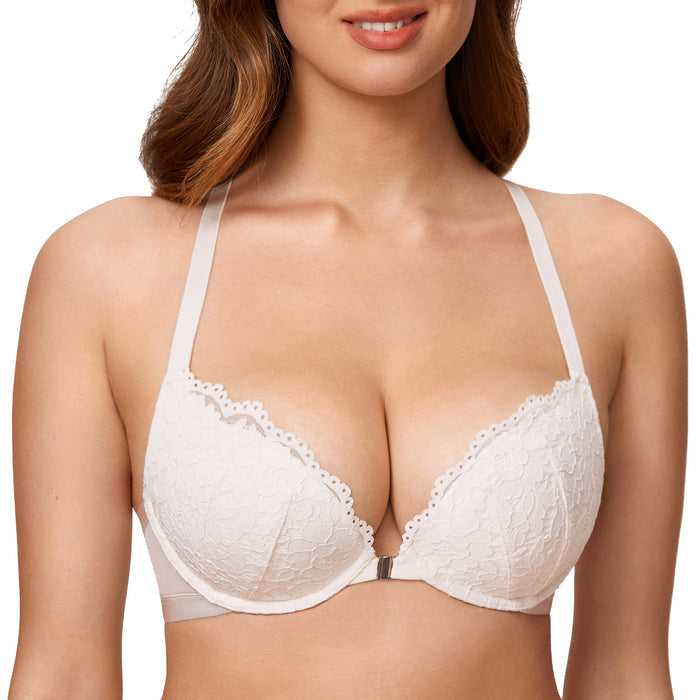 Women's Lacy Racerback Bra Black