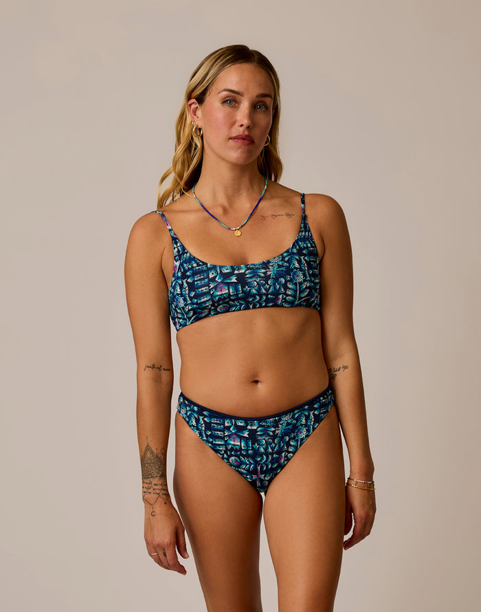 Landry Reversible Bottom: Tahiti/Navy